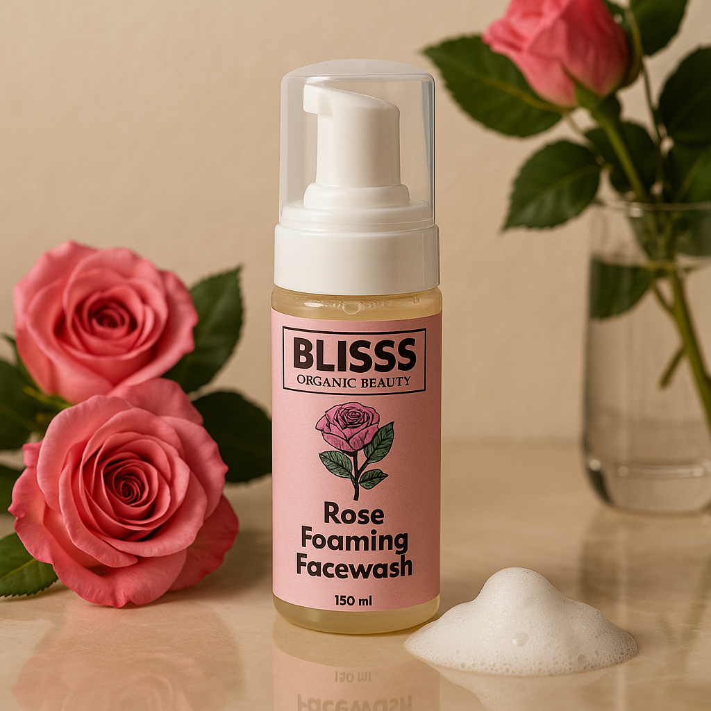 Veloura Bliss Organic Beauty Rose Foaming Face Wash
